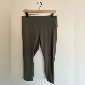 Lululemon Wunder Train High Rise Crop 23”- Carob Brown- 14